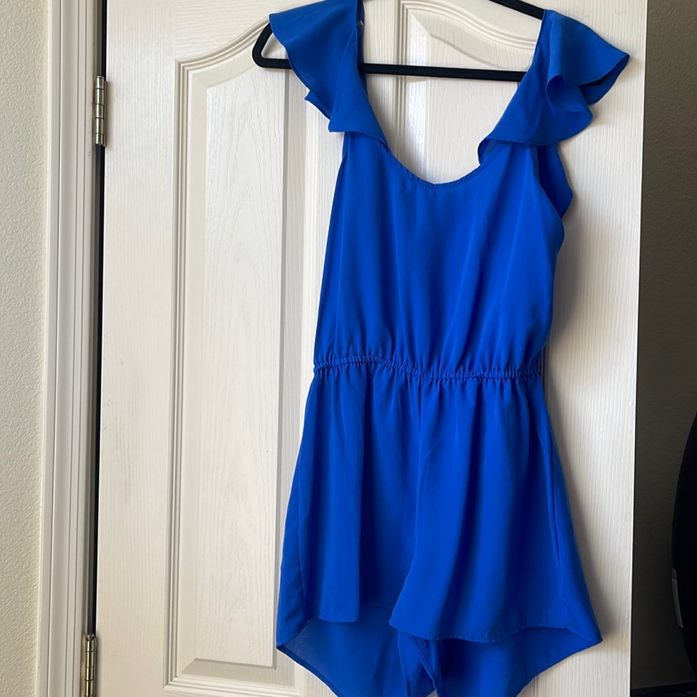 Never worn perfect condition blue romper